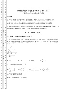 中考强化训练湖南省武冈市中考数学模拟汇总 卷（Ⅲ）（含答案及解析）