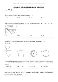 2024年四川樂山中考模擬數(shù)學試卷（部分學校）
