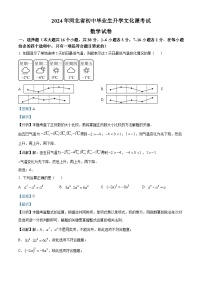 2024年中考真題—河北省數(shù)學(xué)試題（解析版）