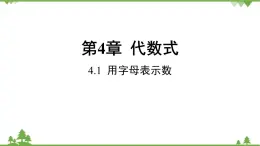 4.1 用字母表示數(shù) 浙教版數(shù)學七年級上冊課件