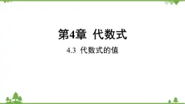 4.2 代數(shù)式的值 浙教版數(shù)學七年級上冊課件