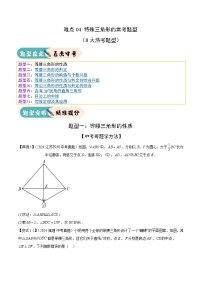 難點04 特殊三角形的?？碱}型（8大熱考題型）-2025年中考數(shù)學一輪復習知識清單（全國通用）