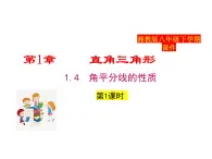 2025年春湘教版八年級(jí)下冊(cè)數(shù)學(xué)上課課件 1.4 角平分線的性質(zhì)（第1課時(shí)）