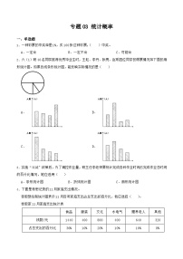 人教版暑假小升初數(shù)學(xué)考點(diǎn)銜接自學(xué) 專(zhuān)題03 統(tǒng)計(jì)概率舊知狂練（原卷版+解析版）