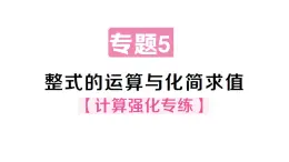 初中數(shù)學(xué)新華東師大版八年級上冊11.4專題5 整式的運算與化簡求值作業(yè)課件（2025秋）