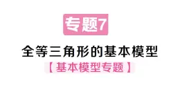 初中數(shù)學(xué)新華東師大版八年級上冊12.2專題7 全等三角形的基本模型 作業(yè)課件（2025秋）