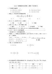 數(shù)學七年級上冊（2024）有理數(shù)的加減運算優(yōu)秀第1課時精練