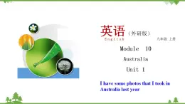10.1 Unit 1 I have some photos that I took in Australia last year-外研版九年級英語上冊  同步教學(xué)課件
