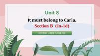 人教新目标 (Go for it) 版九年级全册Unit 8 It must belong to Carla.Section B课文配套ppt课件