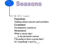 2020-2021学年Unit 6 SeasonsLesson 32 I Can't Wait for Winter!教学课件ppt