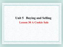 英语八年级下册Lesson 30 A Cookie Sale课文内容课件ppt