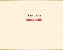 英语九年级下册Unit 1 AsiaStudy skills教课内容课件ppt