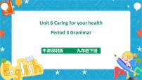 牛津版 (深圳&广州)九年级下册（2014秋审查）Unit 6 Caring for your health优质课件ppt