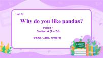 初中英语人教新目标 (Go for it) 版七年级下册Unit 5 Why do you like pandas?Section A优秀课件ppt