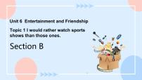 仁爱科普版Topic 1 I would rather watch sports shows than those ones.一等奖课件ppt