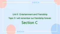 初中英语仁爱科普版九年级下册Unit 6 Entertainment and Friendship.Topic 3 I will remember our friendship forever.精品p