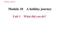 初中英语外研版 (新标准)七年级下册Module 10 A holiday journeyUnit 1 What did you do?习题ppt课件