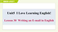 英语七年级下册Lesson 30 Writing an E-mail in English习题课件ppt
