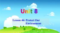 冀教版八年级下册Lesson 46 Protect Our Environment示范课课件ppt