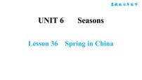 初中冀教版Lesson 36 Spring in China习题ppt课件