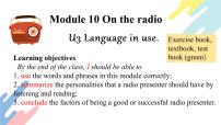初中英语外研版 (新标准)八年级下册Module 10 On the radioUnit 3 Language in use说课课件ppt