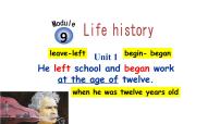英语外研版 (新标准)Module 9 Life historyUnit 1 He left school and began work at the age of twelve.评课ppt课件