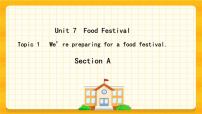 仁爱科普版八年级下册Topic  1  We’re preparing for a food festival.公开课课件ppt