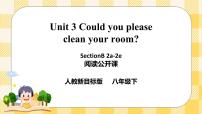 人教新目标 (Go for it) 版八年级下册Unit 3 Could you please clean your room?Section B完整版ppt课件