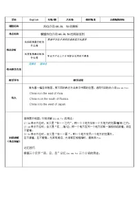 7年级上册英语人教版  方位介词in on under的辨析   教案