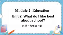 初中英语外研版 (新标准)九年级下册Unit 2 What do I like best about school?精品ppt课件