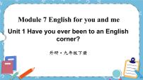 外研版 (新标准)九年级下册Module 7 English for you and meUnit 1 Have you ever been to an English corner?精品ppt课件