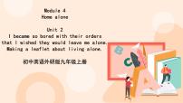 初中英语外研版 (新标准)九年级上册Module 4 Home aloneUnit 2 I became so bored with their orders that I wished they w