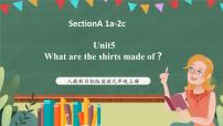人教新目标 (Go for it) 版九年级全册Unit 5 What are the shirts made of?Section A完整版课件ppt
