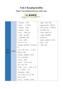 仁爱科普版(2024)八年级上册Topic 1 What's the strongest animal on the farm?达标测试