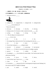 【真題】2024年徐州市中考英語(yǔ)試卷（含答案解析）