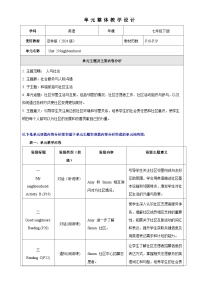 英語(yǔ)七年級(jí)下冊(cè)(2024)Unit 2 Neighbourhood優(yōu)質(zhì)課教學(xué)設(shè)計(jì)