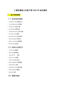 英語七年級下冊（2024）Unit 10 Lending a Helping Hand精品導學案