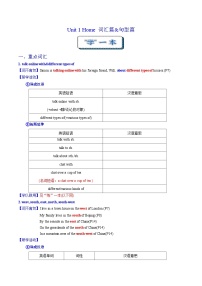 牛津譯林版（2024）七年級(jí)下冊(cè)（2024）Module 1 My country & my peopleUnit 1 Home精品課后作業(yè)題