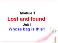 初中英语外研版 (新标准)七年级下册Unit 1 Whose bag is this?优质ppt课件