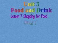 初中英语北师大版七年级下册Lesson 7 Shopping for Food多媒体教学课件ppt