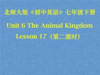 初中英语北师大版七年级下册Unit 6 The Animal KingdomLesson 17 Interesting Animals课堂教学课件ppt