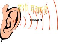 初中科学浙教版七年级下册第3节 耳和听觉示范课课件ppt