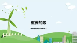 新華師大版化學(xué)九年級上冊2.2 重要的酸 （第一課時）課件+教案+練習(xí)+視頻
