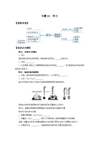 中考科學(xué) 二輪專題 專題18 浮力 學(xué)案