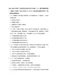 广东省茂名市电白区2022-2023学年九年级上学期期中物理试题