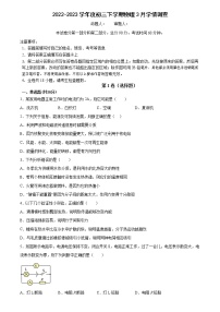 广东省广州市铁一中学2022-2023学年九年级下学期3月月考物理试题（含答案）