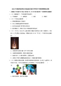 2023年陕西省西安市高新区部分学校中考模拟物理试题(含答案)
