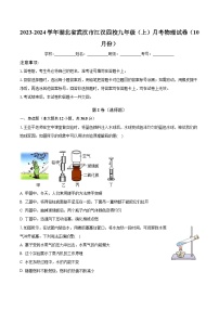2023-2024学年湖北省武汉市江汉四校九年级（上）月考物理试卷（10月份）（含解析）