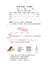 人教版八年級(jí)下冊(cè)9.1 壓強(qiáng)單元測(cè)試同步達(dá)標(biāo)檢測(cè)題
