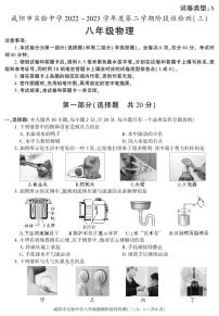 陕西省咸阳市实验中学2022-2023学年八年级下学期阶段检测（月考）（三）物理试题